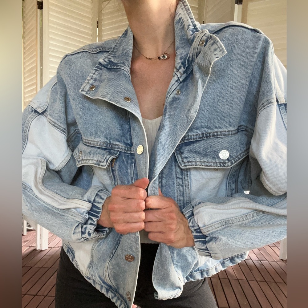 Mango denim jacket! Only worn a few times, like new!